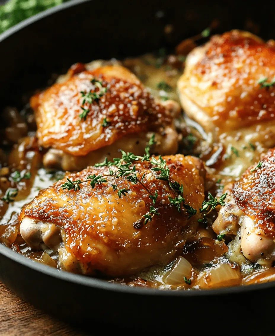 If you’re on the lookout for a dish that elegantly combines robust flavors with comforting textures, look no further than the French Onion Chicken Skillet. This delightful recipe takes inspiration from the beloved French onion soup, transforming its signature elements into a hearty chicken dish that is perfect for both weeknight dinners and special occasions. Featuring tender chicken breasts, sweet caramelized onions, and melty Gruyère cheese, this skillet meal is designed to impress without overwhelming the home cook.
