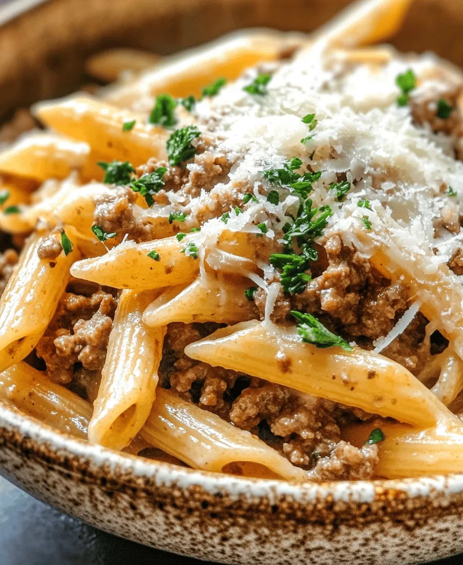 In the realm of comfort food, few dishes capture the heart and palate quite like Creamy Garlic Butter Beef Penne. This delightful pasta recipe combines the rich, savory flavors of garlic and butter with hearty ground beef, creating a dish that feels indulgent yet is surprisingly easy to prepare. The creamy sauce envelops each piece of penne pasta, ensuring every bite is filled with warmth and satisfaction.