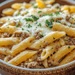 In the realm of comfort food, few dishes capture the heart and palate quite like Creamy Garlic Butter Beef Penne. This delightful pasta recipe combines the rich, savory flavors of garlic and butter with hearty ground beef, creating a dish that feels indulgent yet is surprisingly easy to prepare. The creamy sauce envelops each piece of penne pasta, ensuring every bite is filled with warmth and satisfaction.