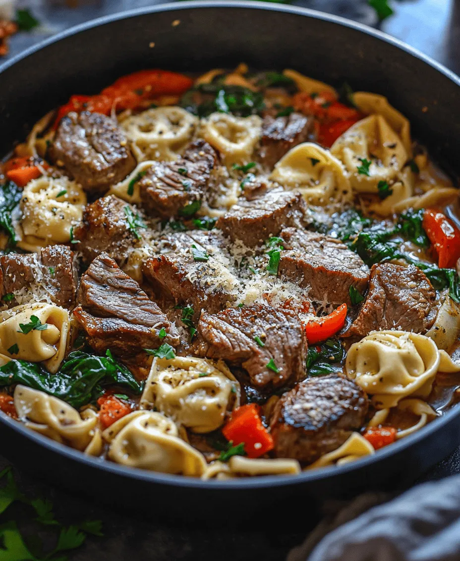 When it comes to weeknight dinners, finding a recipe that strikes the perfect balance between flavor, convenience, and nutrition can often feel like a challenge. Enter the Garlic Steak & Cheese-Filled Tortellini Skillet—a dish that not only satisfies your taste buds but also provides a hearty dose of protein and carbs in one delightful meal. This recipe combines tender steak, luscious cheese-filled tortellini, and aromatic garlic, creating a symphony of flavors that is sure to please everyone at the dinner table.
