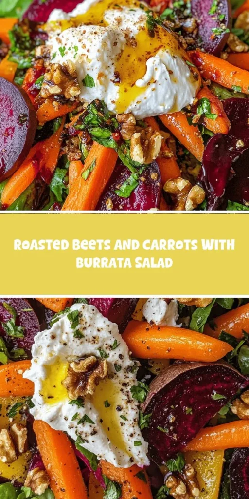 Elevate your meal prep with this vibrant Roasted Roots & Creamy Dream Salad, perfect for a low-carb lunch or a protein-packed lunch. Featuring sweet roasted beets and carrots paired with creamy burrata, each bite combines a rich array of flavors and textures that will leave you satisfied. Discover the recipe on chefrecip for a wholesome culinary experience! LowCarbLunch ProteinPackedLunch HealthyEating SaladRecipes RoastedVeggies MealPrep CleanEating