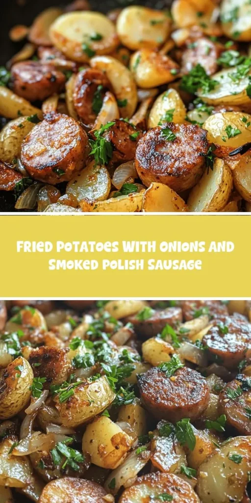 Looking for a quick and delicious family-friendly lunch? This one-pan lunch recipe featuring crispy fried potatoes, sweet onions, and smoky Polish sausage is perfect for busy weekdays or weekend gatherings. Check out more tasty ideas at chefrecip! FamilyFriendlyLunch OnePanLunch ComfortFood QuickRecipes EasyMeals CookingWithFamily RecipeInspo