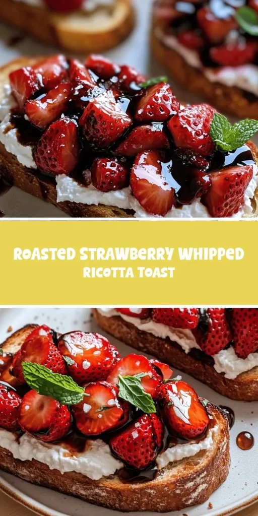 Looking for a fresh vegetarian lunch option thats also low-carb? Try this delectable Roasted Strawberry Whipped Ricotta Toast! Its perfect for a light summer meal, combining creamy ricotta and sweet roasted strawberries on hearty bread for a delightful twist. Find more delicious ideas at chefrecip! VegetarianLunch LowCarbLunch HealthyEating BrunchIdeas SeasonalRecipes FreshIngredients TastyToast