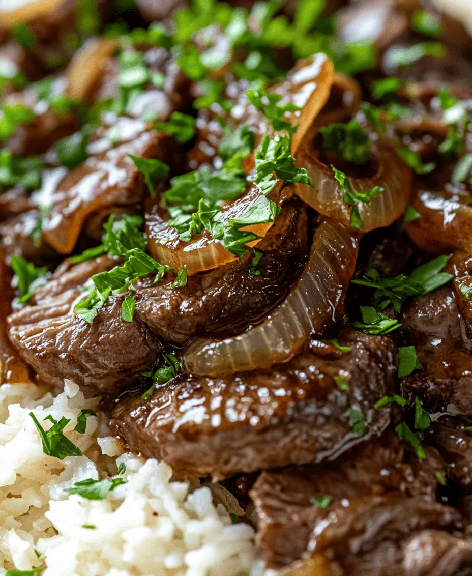 Savory French Onion Beef over Rice is more than just a meal; it's a comforting embrace in a bowl that brings together the rich flavors of caramelized onions and tender beef. This dish strikes the perfect balance between hearty and comforting, making it an ideal choice for family dinners or meal prep. Whether you're looking to impress guests or simply enjoy a cozy night in, this recipe offers a delightful blend of savory notes that appeal to everyone.