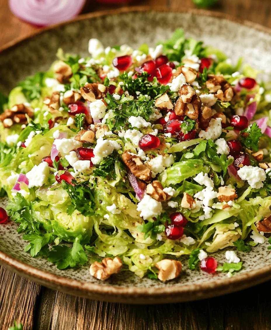 If you're searching for a vibrant, healthy dish that can elevate any meal, look no further than the Shaved Brussels Sprout Salad with Pomegranate Bliss. This salad is a true celebration of flavors and textures, combining the crispness of fresh Brussels sprouts with the juicy burst of pomegranate seeds. Whether served as a refreshing side dish for a holiday dinner or a light lunch on a warm day, this salad is sure to impress with its unique combination of ingredients and eye-catching presentation.