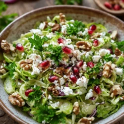 If you're searching for a vibrant, healthy dish that can elevate any meal, look no further than the Shaved Brussels Sprout Salad with Pomegranate Bliss. This salad is a true celebration of flavors and textures, combining the crispness of fresh Brussels sprouts with the juicy burst of pomegranate seeds. Whether served as a refreshing side dish for a holiday dinner or a light lunch on a warm day, this salad is sure to impress with its unique combination of ingredients and eye-catching presentation.