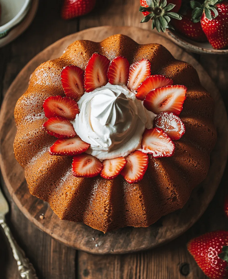 Strawberry shortcake is a beloved classic dessert that evokes nostalgia and joy with every bite. Its combination of sweet, juicy strawberries layered between fluffy cake and whipped cream has made it a staple at summer gatherings, birthday parties, and picnics. As we embrace the delightful flavors of this timeless treat, the bundt cake variation takes a delightful twist on the traditional recipe, offering a unique presentation and enhanced flavor profile that is sure to impress.
