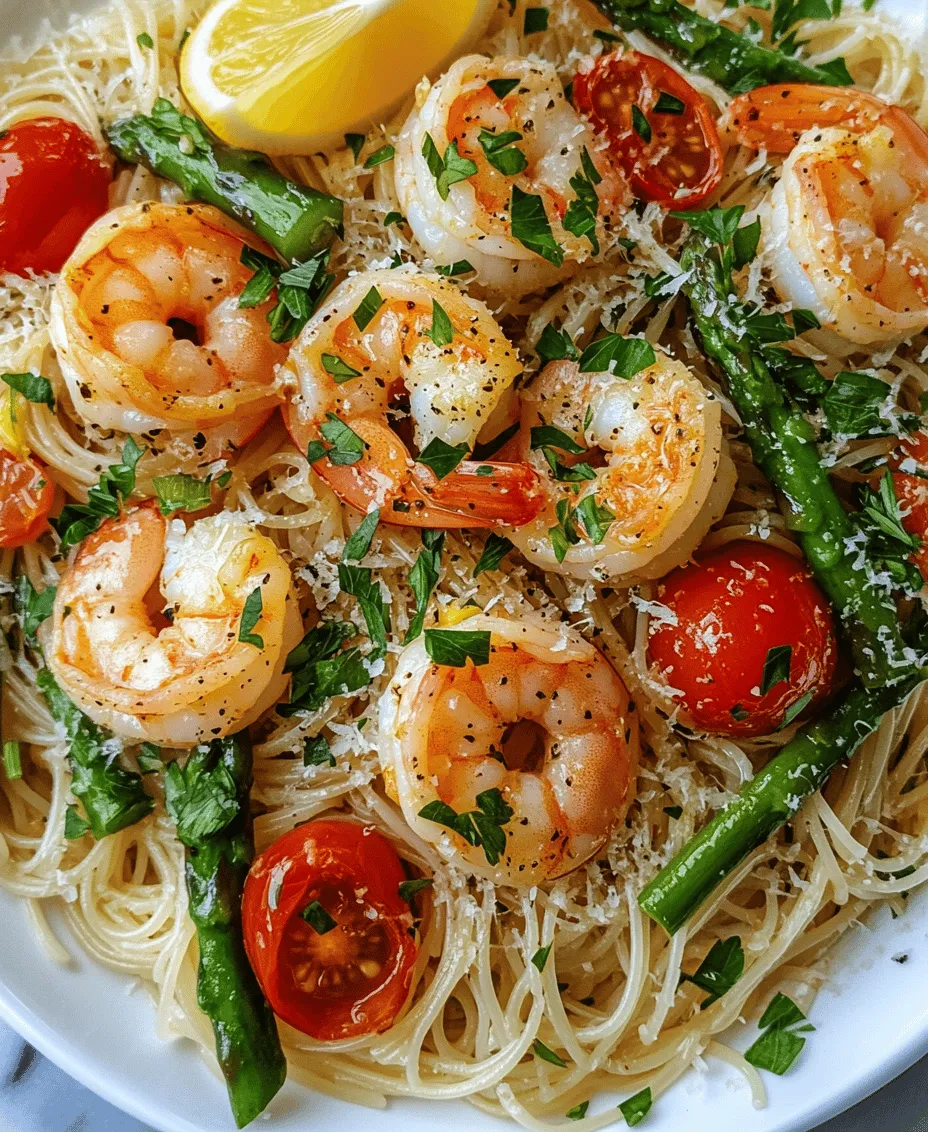 One of the standout features of this recipe is its health benefits. Shrimp is a fantastic source of lean protein, making it an ideal choice for those watching their calorie intake. It's also packed with essential nutrients such as omega-3 fatty acids, which are beneficial for heart health. On the other hand, asparagus is a nutrient-dense vegetable that brings a host of vitamins and minerals to the table, including vitamins A, C, E, and K, as well as folate and fiber.