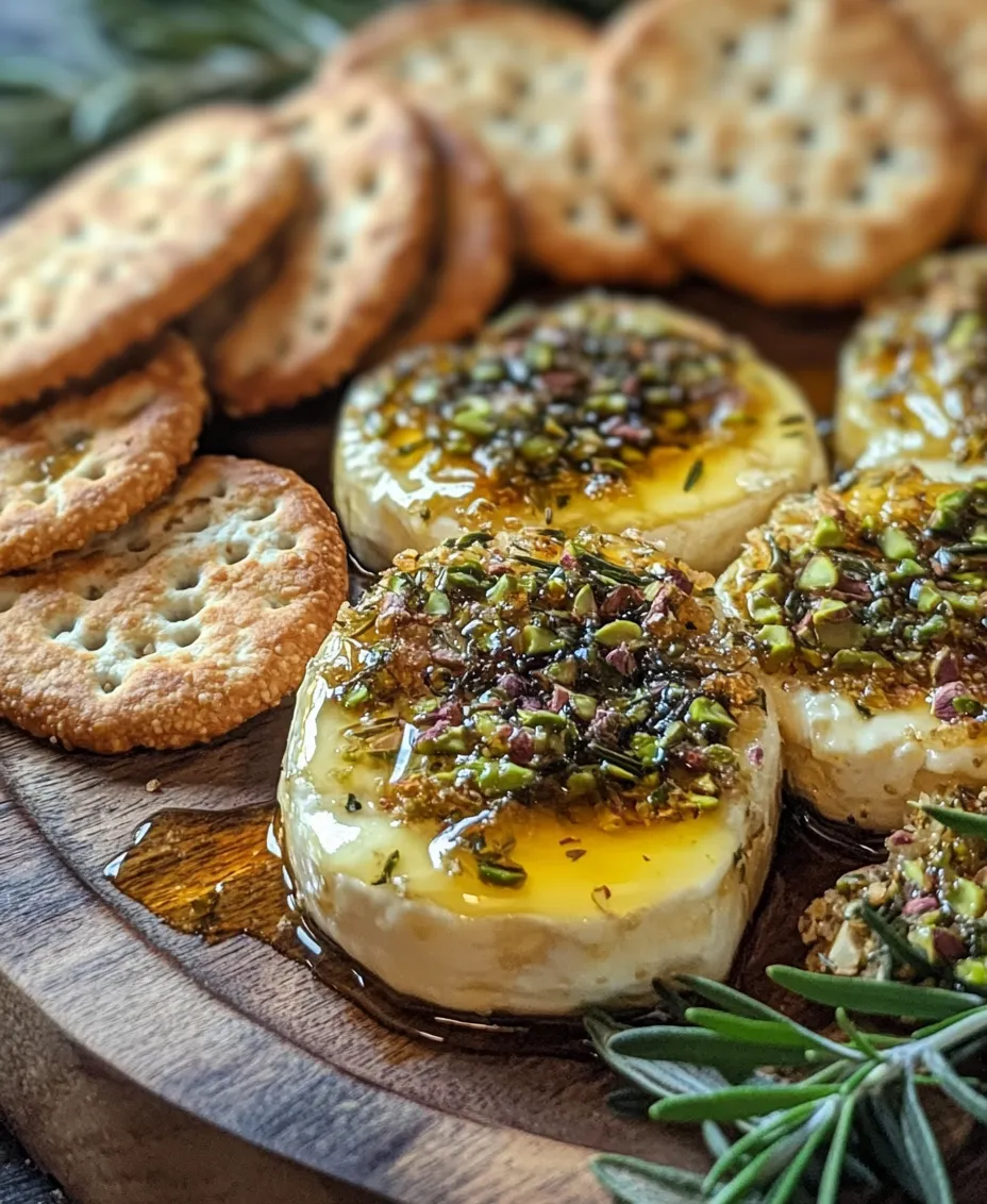 Baked Brie has emerged as a beloved appetizer, captivating cheese enthusiasts and gourmet food lovers alike. This warm, gooey cheese delicacy transforms any gathering into an elegant affair, whether it’s a holiday party, a cozy dinner with friends, or a festive celebration. The traditional approach to baked Brie often involves a simple topping of fruit preserves or nuts, but today, we’re elevating this classic dish to new heights with a unique twist: Pistachio-Crusted Brie Rounds.