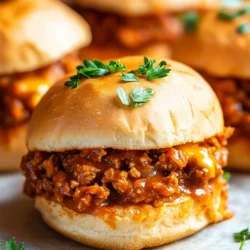 Are you on the hunt for a dish that brings everyone together, whether for a casual weeknight dinner or a lively gathering with friends? Look no further than Chicken Sloppy Joe Sliders! These delightful little sandwiches pack all the comforting flavors of traditional Sloppy Joes but with a lighter twist, thanks to the use of ground chicken. Sliders are not just for parties; they are perfect for family meals, game-day snacks, or even a fun dinner option that can be easily customized to suit everyone's tastes.