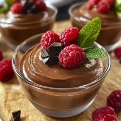 Chocolate mousse is often regarded as one of the quintessential desserts that evokes a sense of indulgence and sophistication. This airy, rich concoction has long been a favorite among dessert lovers, celebrated for its luxurious texture and divine flavor. With its origins dating back to the 18th century in France, chocolate mousse has transcended time and culture, becoming a staple in restaurants and home kitchens alike. The allure of dark chocolate, known for its deep, complex flavors, not only tantalizes the taste buds but also brings a host of health benefits, making it a guilt-free indulgence when enjoyed in moderation.