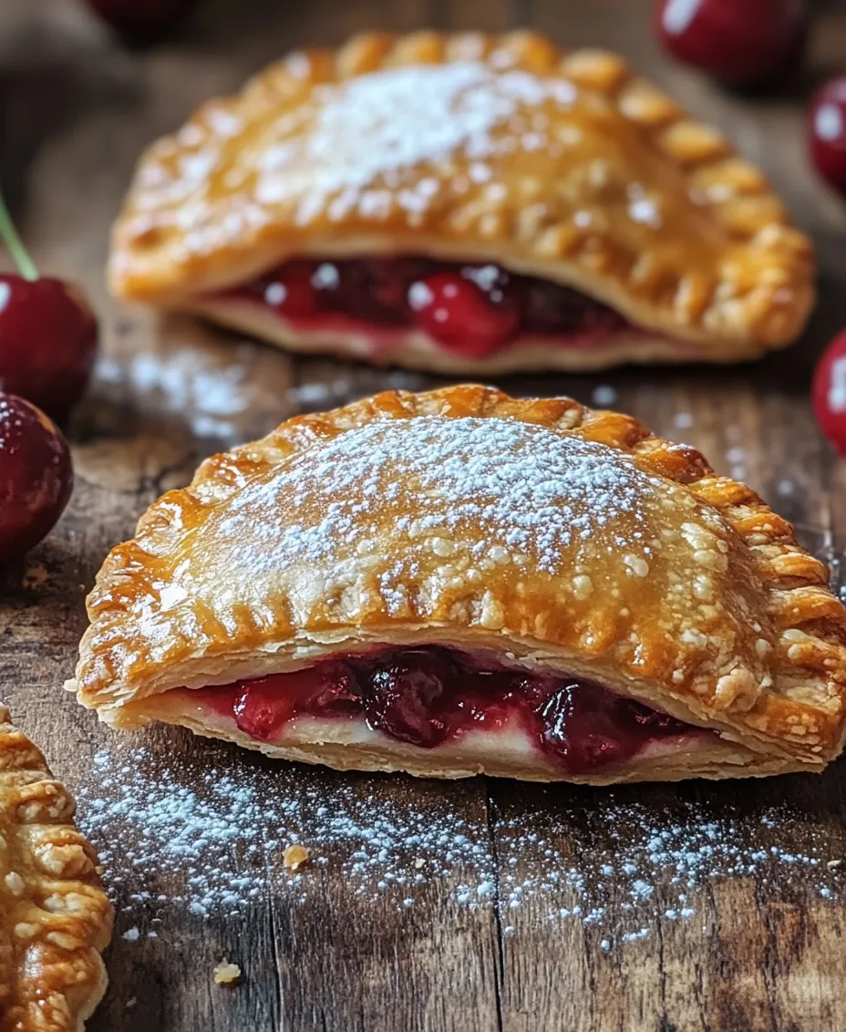 Cherry cheesecake hand pies are the perfect indulgence for any dessert lover, combining the rich, creamy texture of cheesecake with tangy, sweet cherries, all enveloped in a flaky, buttery pastry. This delightful treat not only satisfies a sweet tooth but also evokes a sense of nostalgia, reminiscent of summer picnics and family gatherings. The charming individual servings make these hand pies an excellent choice for various occasions, from casual get-togethers to more formal celebrations.