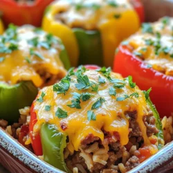 Stuffed peppers have long been a beloved comfort food, cherished for their vibrant colors and satisfying flavors. Traditionally, they consist of bell peppers filled with a savory mixture of meat, rice, and spices, creating a dish that warms the heart and delights the taste buds. However, as culinary trends evolve, so does the way we prepare our favorite recipes. Enter the Stuffed Pepper Casserole Delight—a convenient and hearty twist on the classic dish that combines all the essential elements into one easy-to-make casserole.