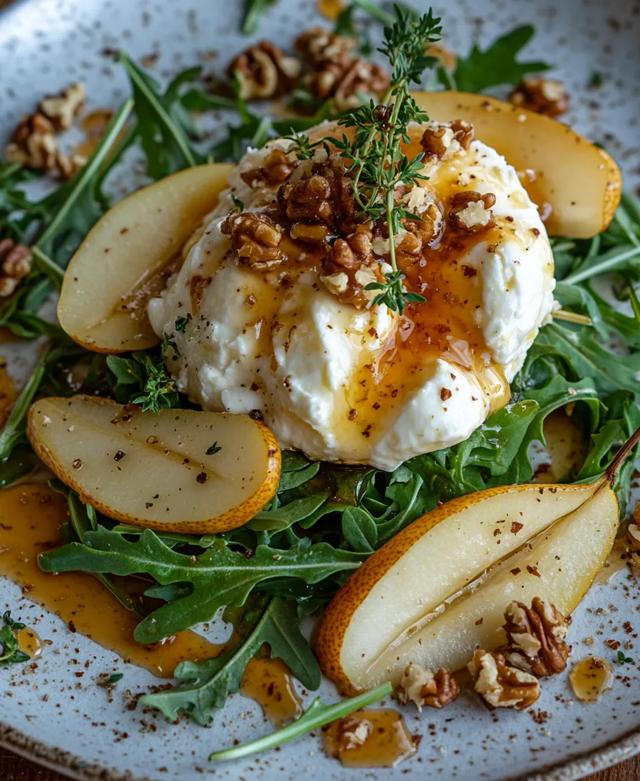 The Golden Caramelized Pear & Burrata Towers are a stunning culinary creation that beautifully marries sweet and savory flavors, making them an ideal dish for both casual dinners and elegant gatherings. This recipe is not just about the delightful combination of ingredients; it’s about the experience of creating something truly special that will impress your family and guests alike.