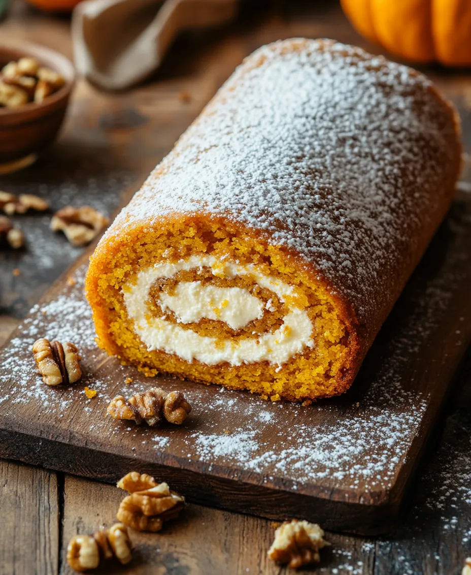 A Pumpkin Roll is a delightful dessert that features a light and moist pumpkin cake, rolled up with a rich and creamy filling, typically made from cream cheese. Originating from the classic Swiss roll, this dessert has been embraced by various cultures, evolving into a staple of autumnal celebrations. The combination of pumpkin and warm spices such as cinnamon, nutmeg, and cloves creates a flavor profile that is both comforting and nostalgic, evoking memories of family gatherings and festive occasions.