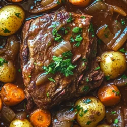 As the holiday season approaches, the air fills with the tantalizing aromas of festive meals that bring family and friends together. One dish that perfectly embodies the spirit of this time is the Festive Cranberry Pot Roast. A delightful fusion of traditional flavors and seasonal ingredients, this pot roast not only serves as a centerpiece for your holiday table but also creates an unforgettable dining experience that warms the heart and soul.