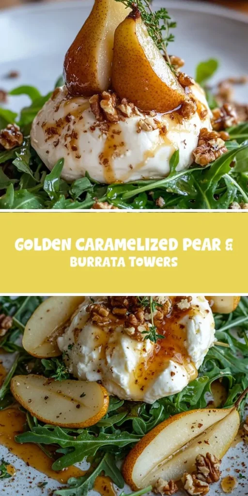 Elevate your midday meals with this low-carb, protein-packed lunch featuring the perfect balance of flavors! These tasty towers combine caramelized pears and creamy burrata for a dish that not only satisfies but looks stunning on your plate. Discover more delicious recipes like this at chefrecip. LowCarbLunch ProteinPacked HealthyEating Nutrition CleanEating MealPrep DeliciousRecipes