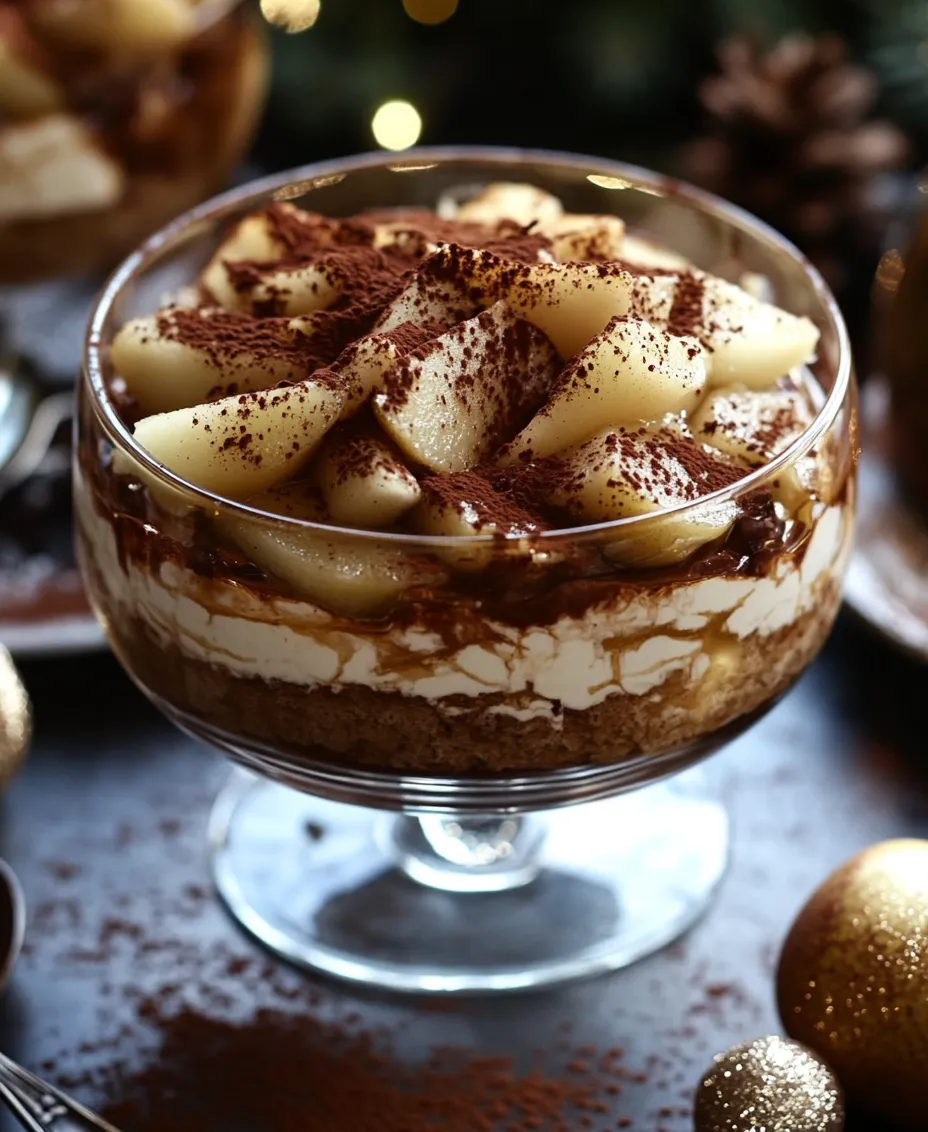 Tiramisu, the beloved classic Italian dessert, has captured the hearts and palates of dessert lovers around the globe. Traditionally made with layers of coffee-soaked ladyfingers, rich mascarpone cheese, and a dusting of cocoa powder, this indulgent treat is an embodiment of comfort and sophistication. However, as the seasons change and holidays approach, it’s time to infuse new flavors and creativity into this classic dish. Enter the Festive Spiced Pear Tiramisu — a delightful twist that celebrates the warmth and richness of the season.