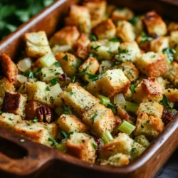 The holiday season is a time for family, friends, and of course, delicious food. Among the many dishes that grace festive tables, classic homemade stuffing stands out as a beloved favorite. This comforting dish, with its rich flavors and delightful textures, is a staple at gatherings, from Thanksgiving to Christmas dinners. The smell of stuffing baking in the oven evokes a sense of nostalgia and warmth, making it a true centerpiece of holiday feasts. Surprisingly simple to craft from scratch, homemade stuffing allows you to customize ingredients to suit your taste, ensuring a dish that resonates with your family’s traditions.
