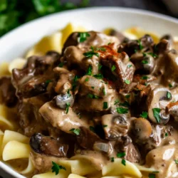 When it comes to classic comfort food, few dishes can rival the rich, creamy goodness of Beef Stroganoff. This beloved dish, characterized by tender strips of beef enveloped in a luscious mushroom sauce, has won hearts and appetites around the world. Traditionally served over egg noodles or rice, Beef Stroganoff is a hearty meal that warms the soul, making it a favorite among families, especially during chilly months.