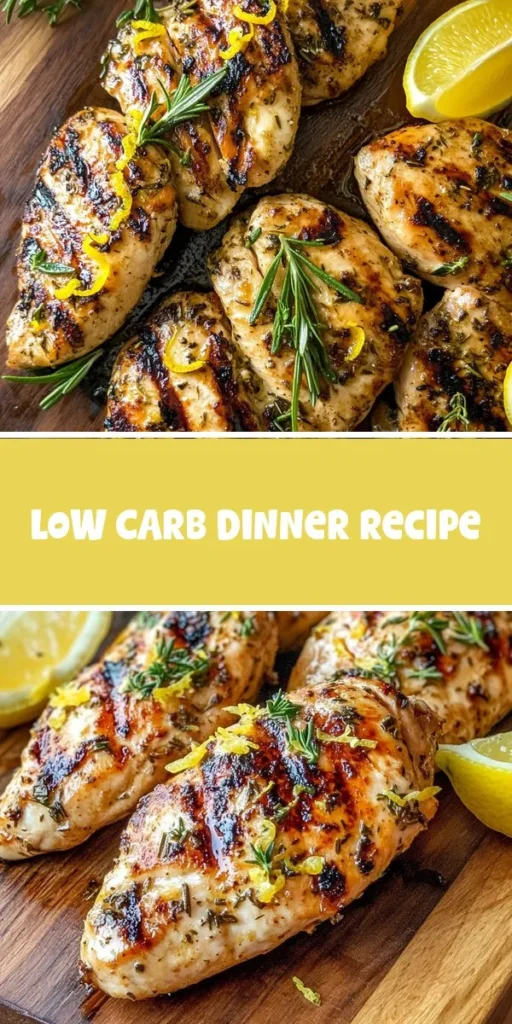 Discover the mouthwatering Zesty Lemon Herb Grilled Chicken that brings vibrant flavors to your table! This easy recipe combines lean chicken breasts with a zesty marinade of fresh lemon, garlic, and aromatic herbs, creating a delicious dish that's both nutritious and satisfying. Perfect for any occasion, this grilled chicken is sure to impress family and friends. Dive into this culinary delight and enjoy healthy, flavorful meals! #GrilledChicken #HealthyEating #RecipeIdeas #LemonHerbChicken #CookingTips #SummerGrilling