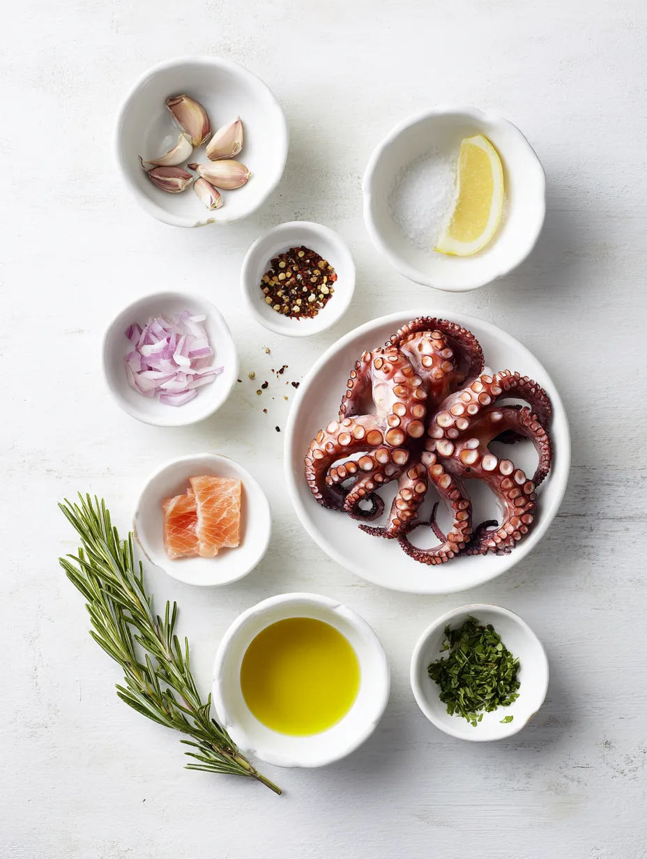 Ingredients for Tentacles on Fire: Grilled Octopus Delight