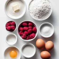 Ingredients for Raspberry Swirl Brioche Loaf