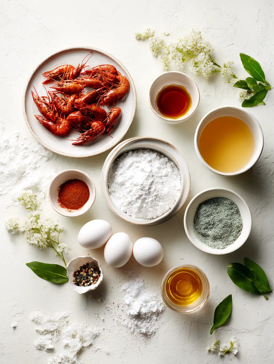 Ingredients for Delicious Crawfish Beignets with Cajun Sauce: A Taste of Louisiana