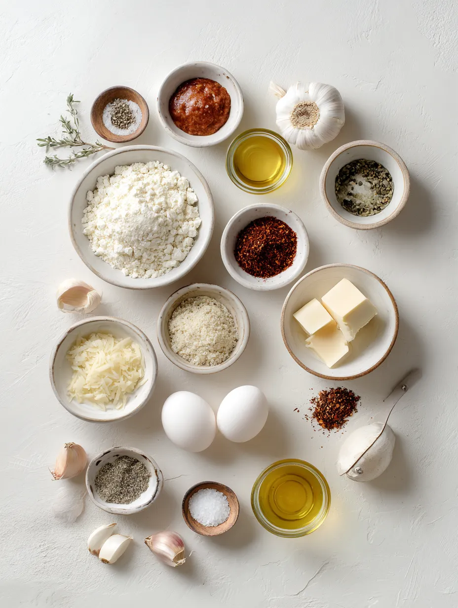 Ingredients for Smoky Cajun Sausage Alfredo Delight