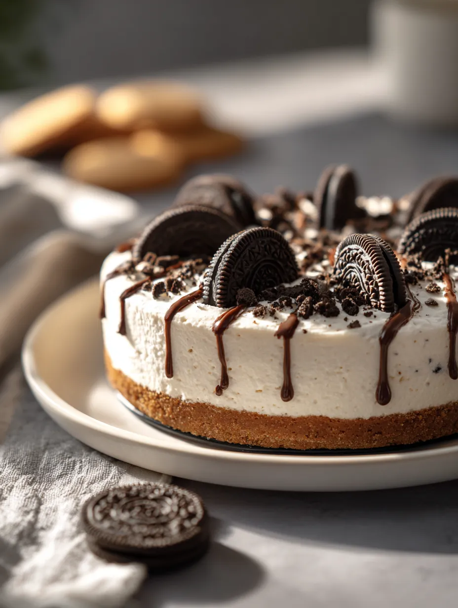 Whip up this Oreo Cream Cheese Cheesecake in just 30 minutes for a quick and satisfying sweet treat! With a rich, creamy filling and a crunchy Oreo crust, its one of those sweet treat ideas that will impress everyone without taking up your whole day. Check out epiceats for more fun recipes! OreoCheesecake QuickDesserts 30MinuteDessert SweetTreats BakingAtHome EasyRecipes DessertIdeas