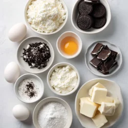 Ingredients for Oreo Cream Cheese Cheesecake: A Beginner's Guide to Indulgence