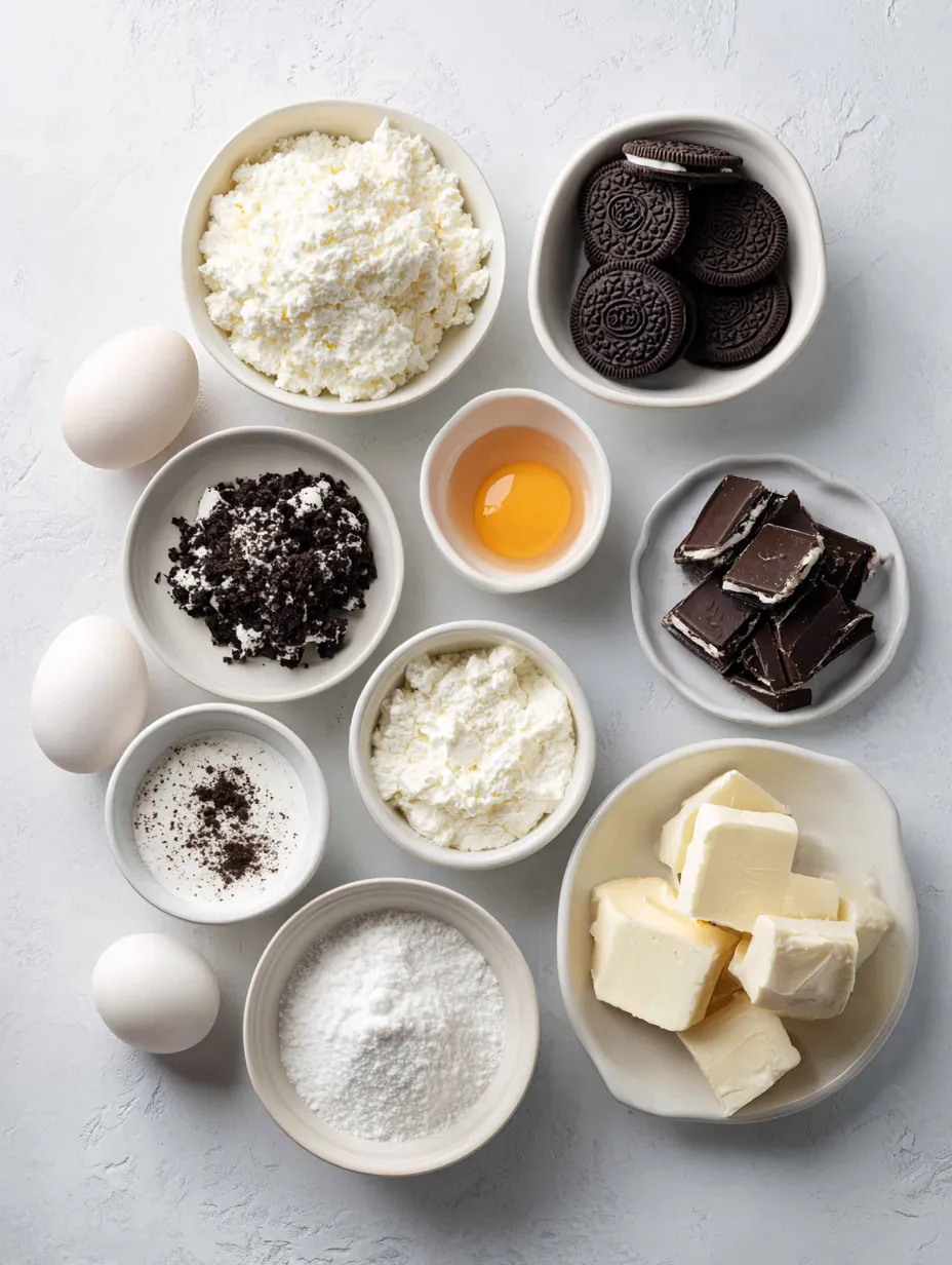 Ingredients for Oreo Cream Cheese Cheesecake: A Beginner's Guide to Indulgence
