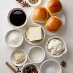 Ingredients for Winter Coffee Brioche Buns