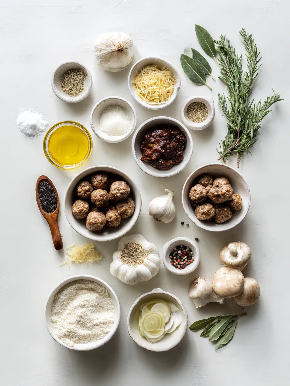 Ingredients for Cozy Meatball Stew: A Heartwarming Recipe for All Occasions