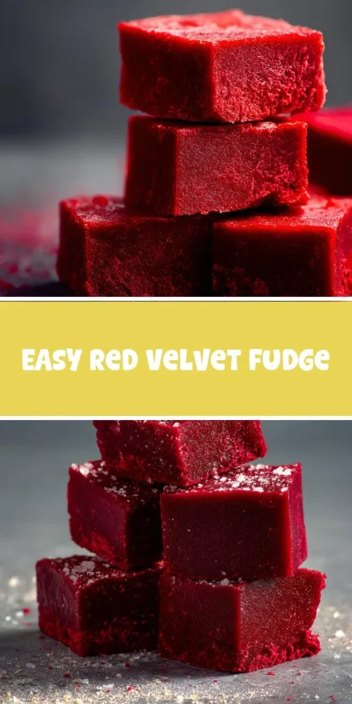 This Easy Red Velvet Fudge Delight is a true chocolate lovers dessert that beautifully marries the rich, velvety taste of red velvet with creamy white chocolate. Perfect for those cozy nights, this fr