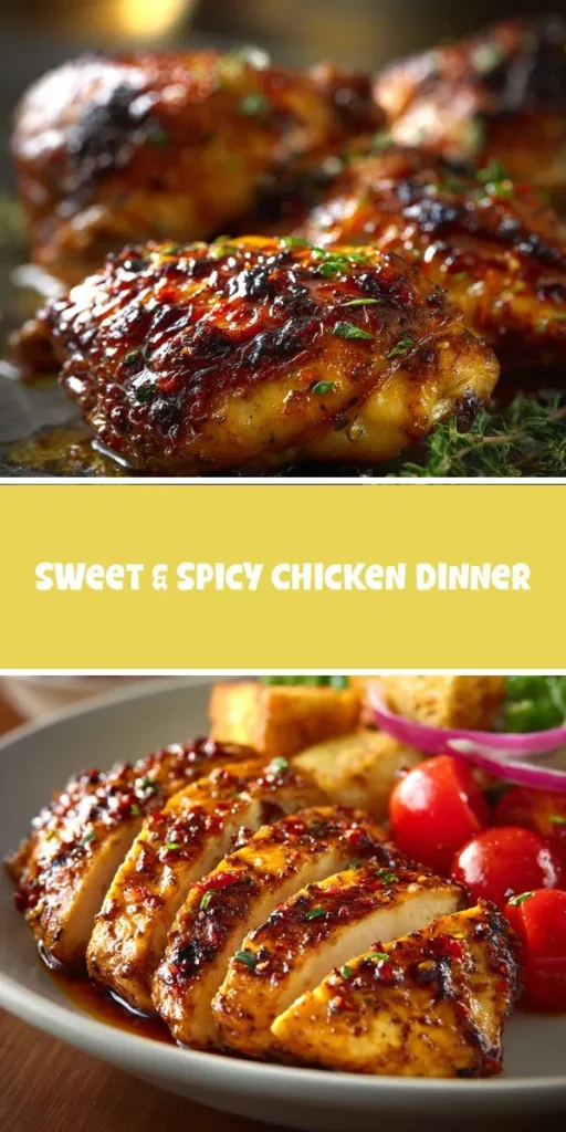 Looking for easy dinner recipes that spice up your weeknight meals? This Sweet & Spicy Chicken Delight is perfect for a cozy evening at home, combining honey and Sriracha for a sweet and fiery kick. Whip it up with fresh veggies for a colorful, satisfying dish that will keep your dinner routine exciting&mdash;thanks to epiceats! EasyDinnerRecipes WeeknightMeals ChickenRecipes SpicyFood HealthyEating QuickMeals DinnerInspiration