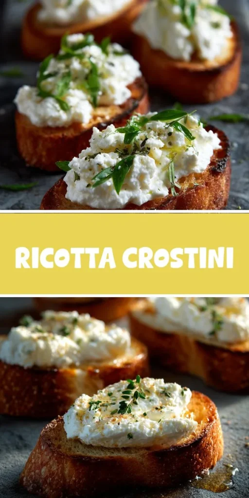 Transform your snack time with these creamy ricotta crostini topped with honey and herbs—perfect for a quick and easy 30-minute dessert! A delightful addition to your sweet treat ideas, this recipe fr