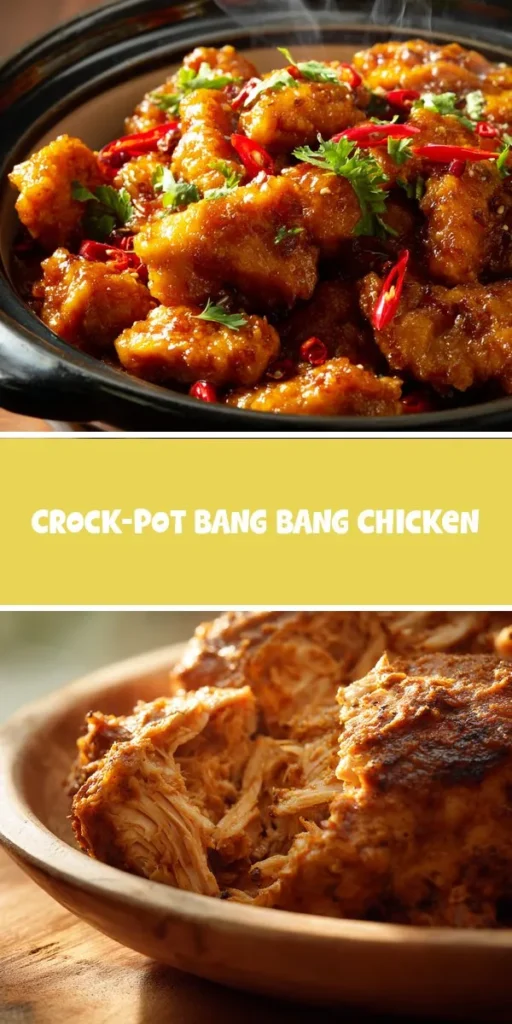 your Crock-Pot for a flavor-packed twist on your typical chicken dinner recipe. This Bang Bang Chicken pairs beautifully with rice or lettuce wraps, making it a versatile option for a simple steak dinner night too. Check out more mouthwatering ideas like this one at epiceats! CrockPotRecipe ChickenDinner BangBangChicken EasyDinner MealPrep Flavorful epiceats
