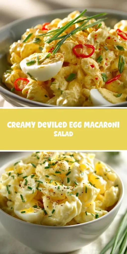 Elevate your lunchtime game with a creamy deviled egg macaroni salad thats perfect for a vegetarian lunch option. This low-carb twist combines rich flavors and textures, bringing a new spin to traditional favorites. Explore the unique taste of this dish with epiceats and impress your palate! VegetarianLunch LowCarbLunch MacaroniSalad DeviledEggs HealthyEating LunchIdeas FoodInspo