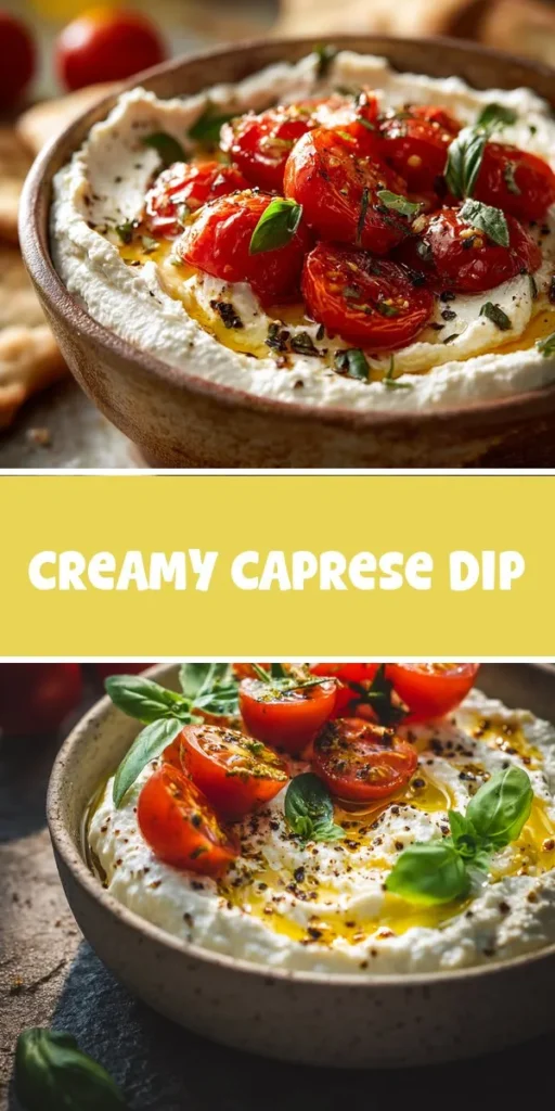 Elevate your next gathering with this creamy Caprese dip, perfect for summer soir&eacute;es or cozy fall get-togethers! It pairs beautifully with a variety of cheese platter ideas and offers a delightful selection of bite-size snacks that will have your guests coming back for more. Check out epiceats for this refreshing recipe! CapreseDip CheesePlatterIdeas BiteSizeSnacks PartyRecipes SummerEats FallGathering EasyAppetizers