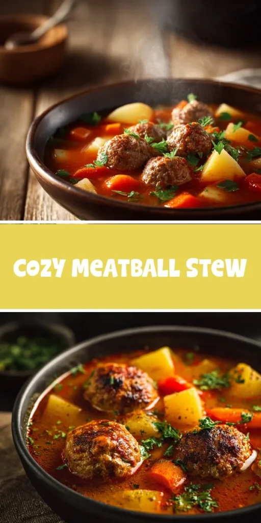 Warm up your kitchen with this cozy meatball stew, a perfect comfort food dinner that brings together hearty flavors and nourishing ingredients. Each tender meatball simmers in a rich broth, melding with fresh veggies and spices for an inviting chicken dinner recipe twist that you wont want to miss. Check out epiceats for the full recipe! ComfortFood MeatballStew CozyDinner HomeCooking EasyRecipes FlavorfulMeals epiceats