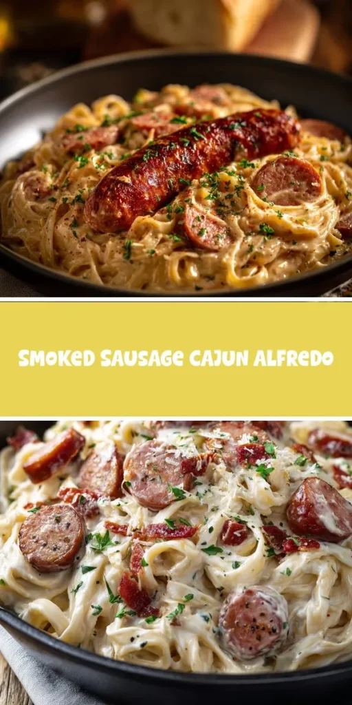 This Smoked Sausage Cajun Alfredo is the perfect dish for a cozy evening at home, combining the heartiness of a chicken dinner recipe with the flair of a simple steak dinner. Celebrate the flavors of fall with this creamy pasta thats sure to impress your family and friends. Try it out with epiceats for an exciting twist! PastaRecipes CajunCuisine ComfortFood DinnerInspiration EasyRecipes Foodie HomeCooking