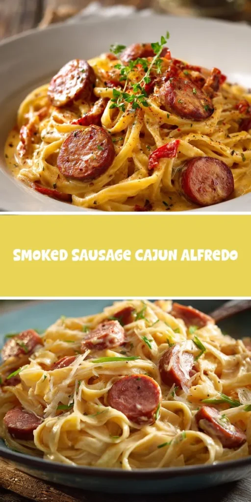 Elevate your mealtime with this Smoky Cajun Sausage Alfredo Delight, a perfect blend of creamy, zesty flavors that will keep you coming back for more. With a kick of Cajun seasoning and the rich taste of smoked sausage, this dish offers a satisfying twist on a classic that will impress any dinner guest. For more recipe inspiration, visit epiceats and explore a world of refreshing drink recipes and coffee drink variations to complement your meal! CajunCooking PastaLovers ComfortFood RecipeIdeas Foodie Epiceats ItalianCuisine