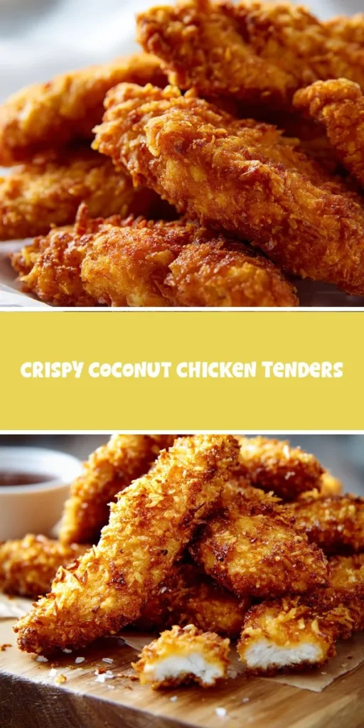 Elevate your snack game with these crispy coconut chicken tenders that promise a delightful crunch and a hint of tropical sweetness. Perfect for a quick 30-minute dessert, this dish transforms ordinar