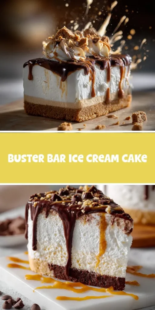 Elevate your homemade dessert ideas with this Buster Bar Ice Cream Cake that combines layers of ice cream sandwiches, rich fudge, and creamy peanut butter for a guilt-free treat. This easy cake recipe