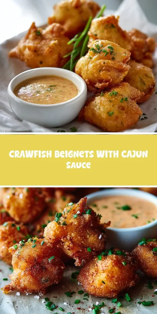 Get ready for your next gathering with these Crawfish Beignets and Cajun Sauce, perfect for a lively celebration! These quick bite recipes are not just flavorful but also pack a healthy punch, making them ideal appetizer ideas for your spring get-togethers. Elevate your menu with this unique creation from epiceats that will leave your guests wanting more! CrawfishBeignets HealthyAppetizers QuickBiteRecipes CajunCuisine SpringGathering PartyFood Epiceats