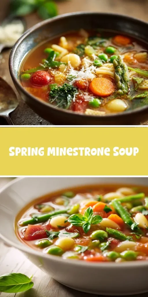 a few more minutes before adding the vegetable broth and canned tomatoes. This vibrant minestrone soup is a perfect one-pot dinner idea, packed with nutrient-rich vegetables that the whole family will