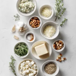 Ingredients for Fancy Christmas Cheese Ball Recipe: A Festive Delight