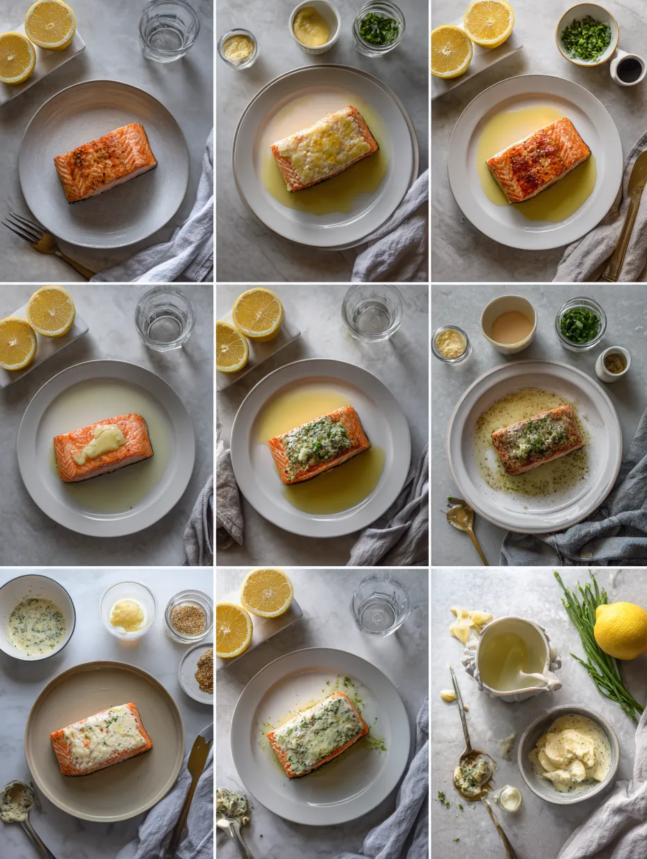 Step by step instructions for Irresistible Lemon Butter Salmon Recipe: The Perfect Culinary Delight
