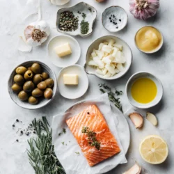 Ingredients for Sheet Pan Honey Garlic Salmon Delight
